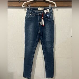 Cyclon Premium Denim Women's High Waist Button Skinny Jeans Size 7 (1496)